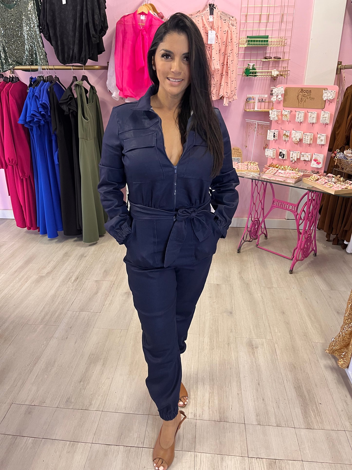 MIA BOILERSUIT IN DENIM
