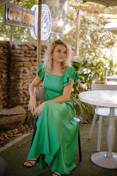 KIMBERLEY DRESS IN GREEN