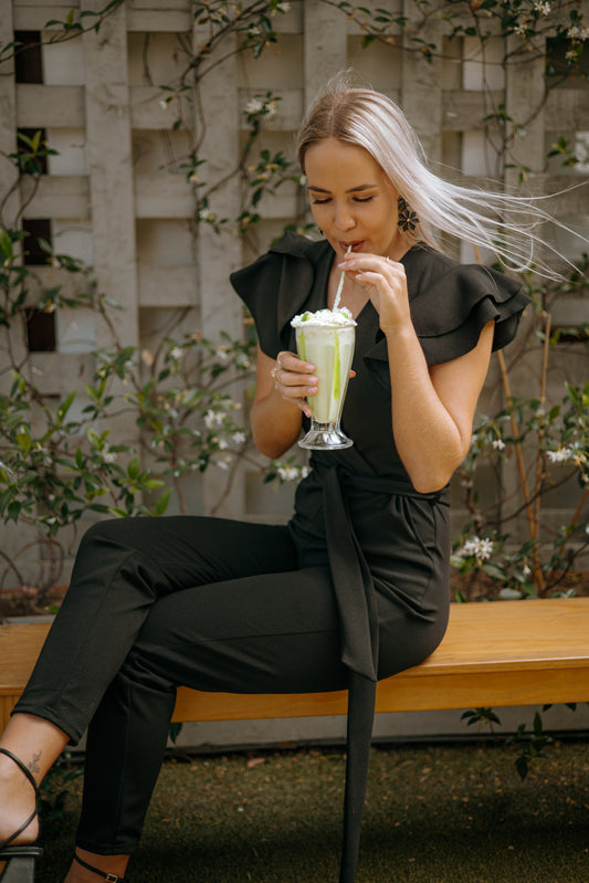 IZA JUMPSUIT IN BLACK