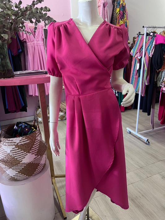 Short Sleeved Wrap Dress