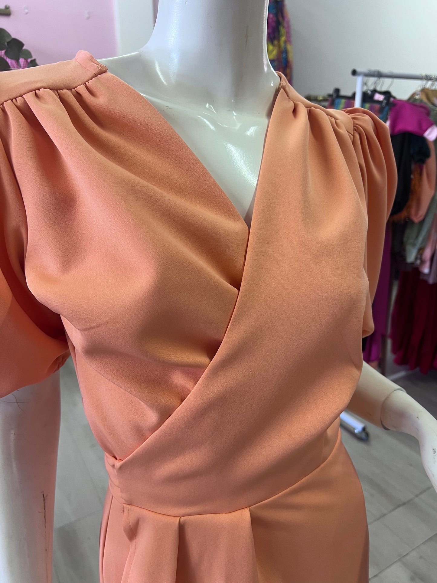 Short Sleeved Wrap Dress