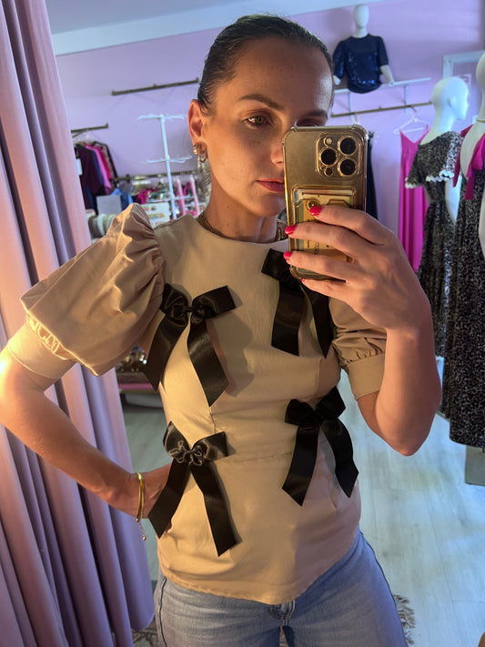 Black Bow Top