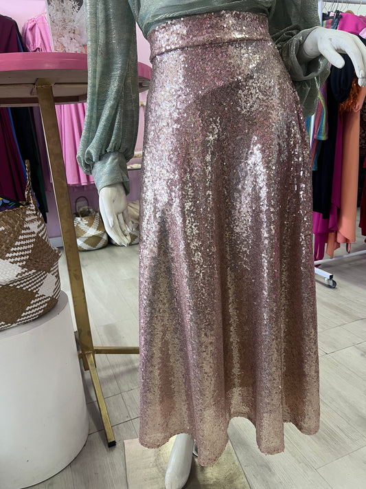 Rose Gold Sequence Skirt