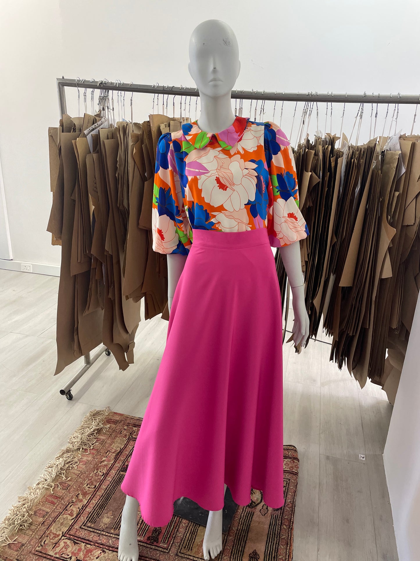 Formal pink skirt