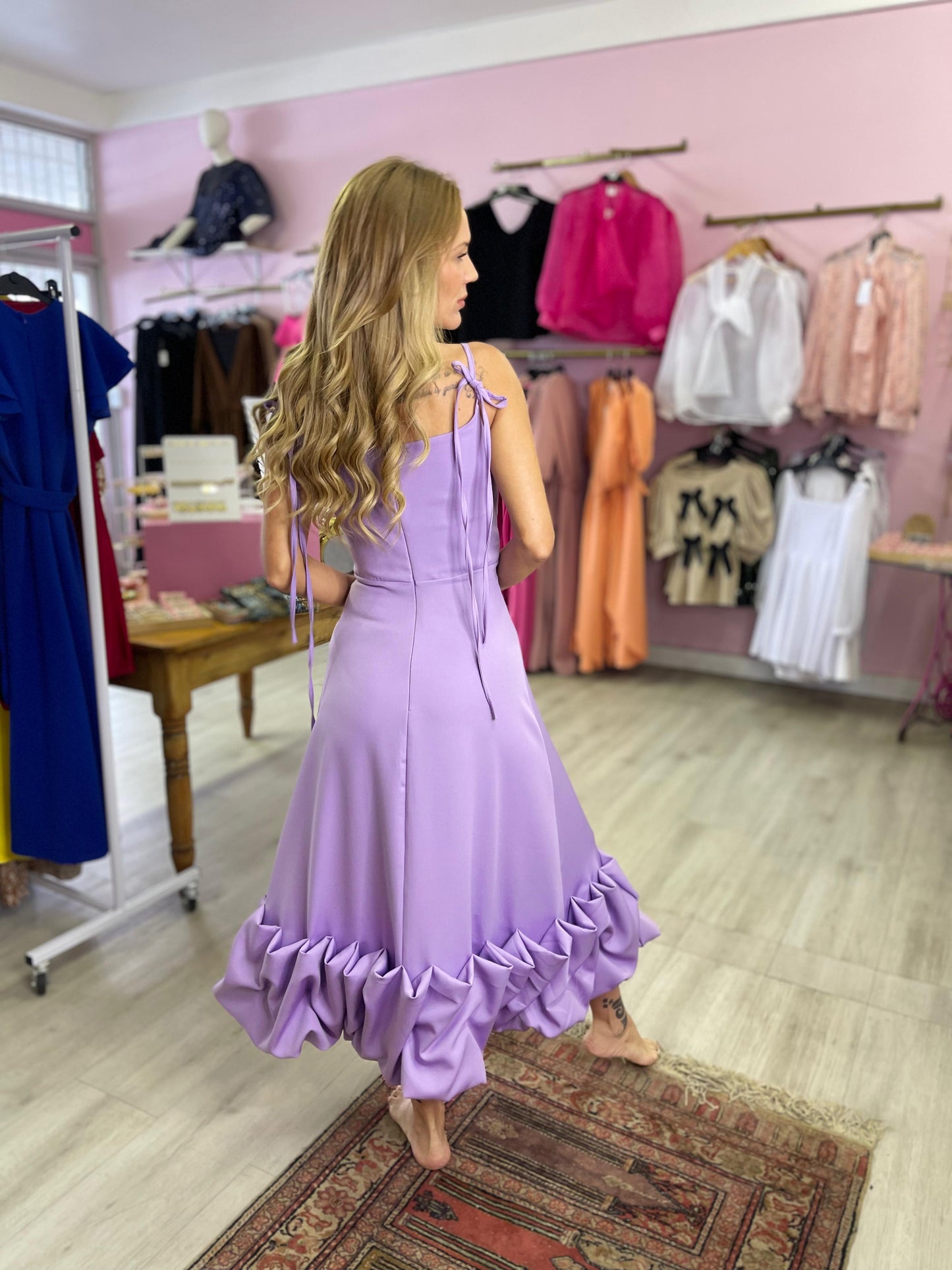 BEE DRESS IN LILAC PURPLE
