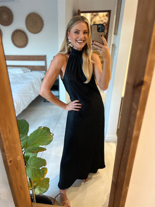 HEIKE DRESS IN BLACK