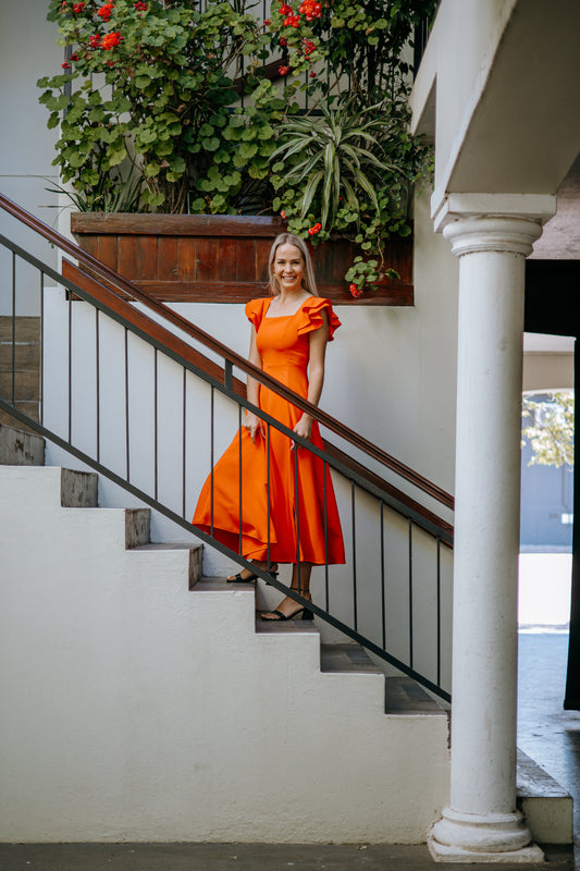 Kimberley Dress in orange