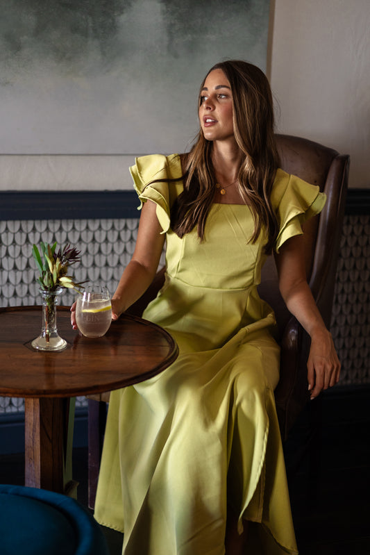 KIMBERLEY DRESS IN LIME