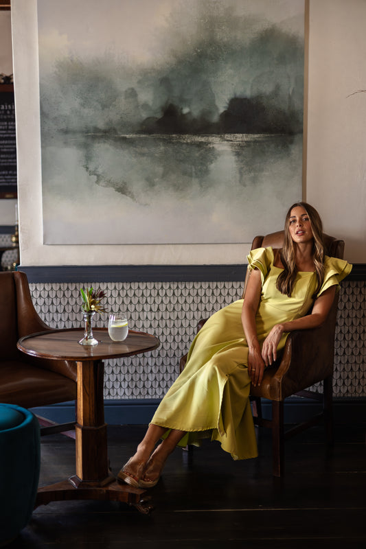 KIMBERLEY DRESS IN LIME