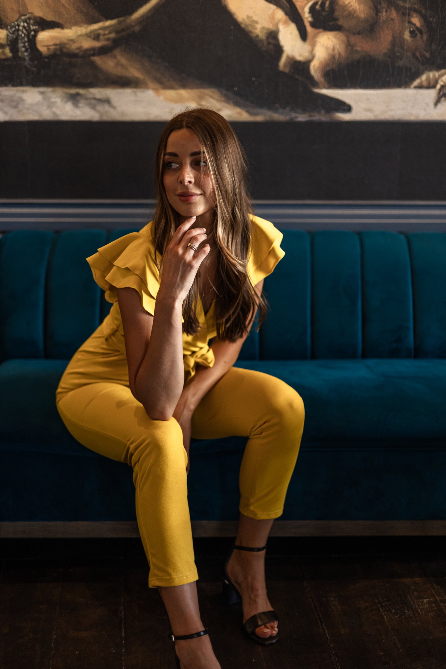 IZA JUMPSUIT IN YELLOW