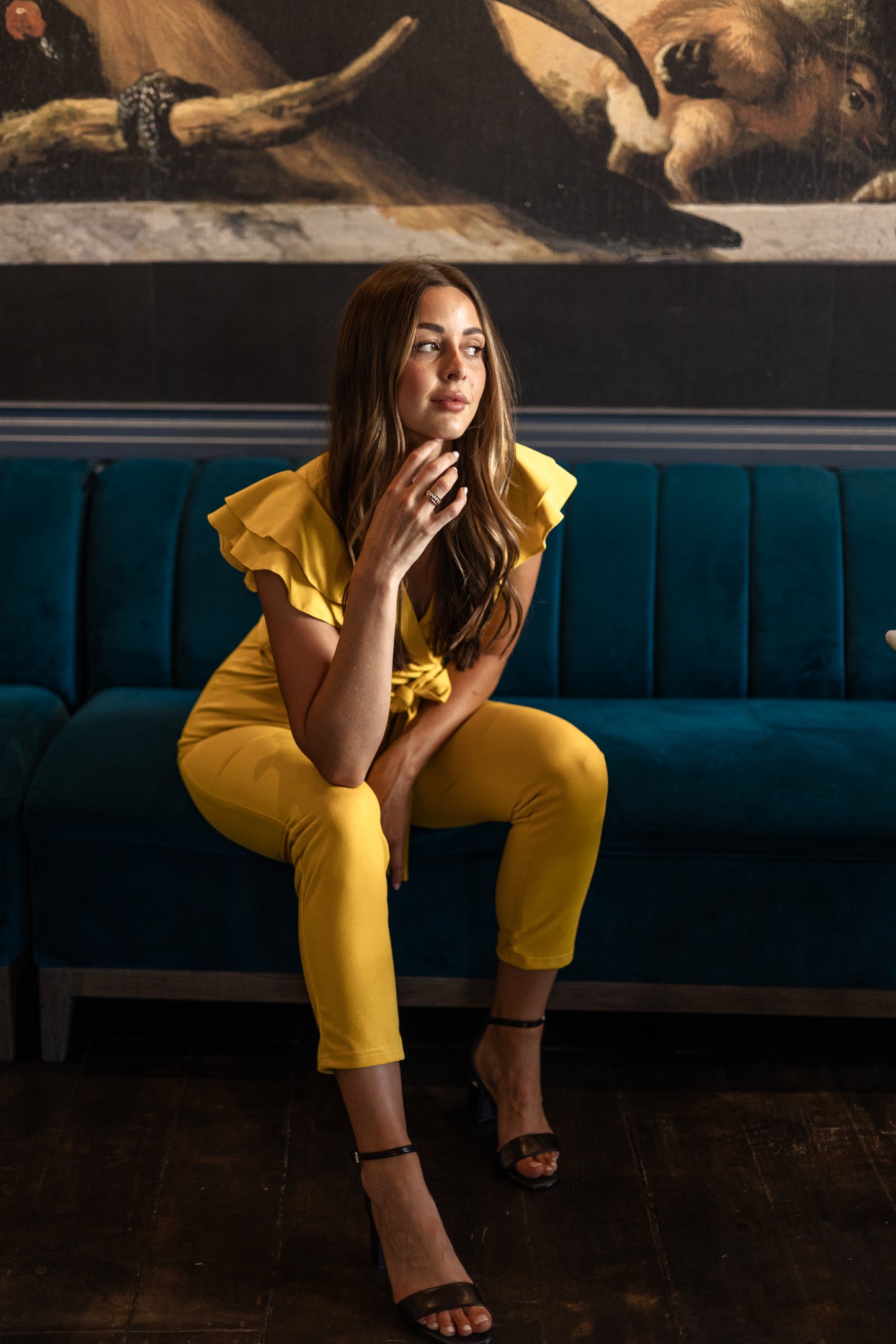 IZA JUMPSUIT IN YELLOW