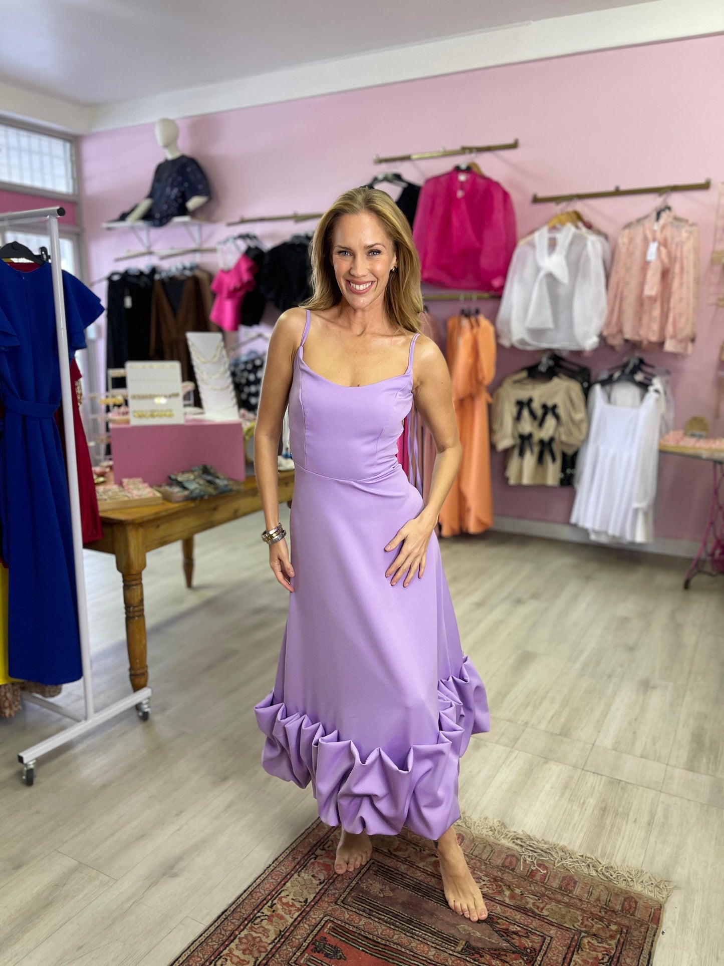 BEE DRESS IN LILAC PURPLE