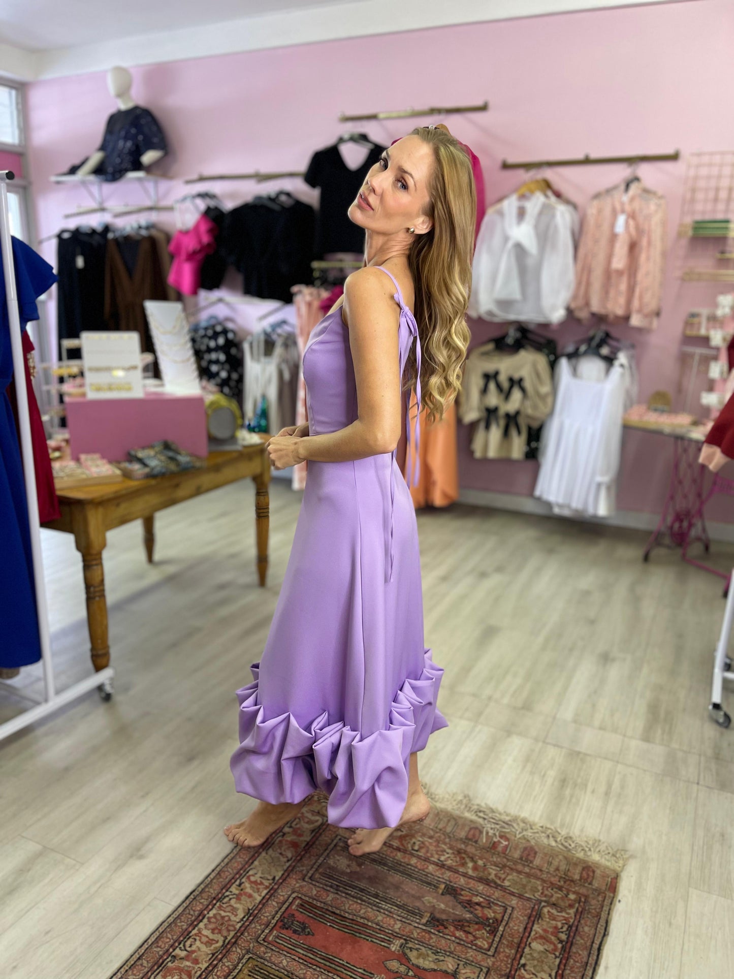 BEE DRESS IN LILAC PURPLE
