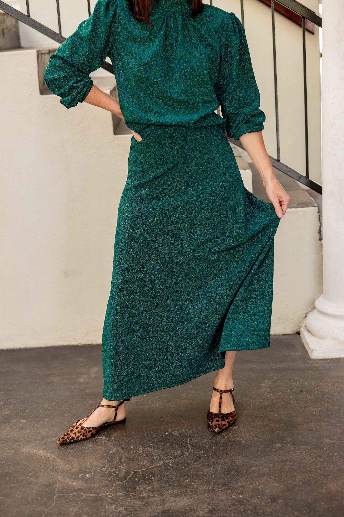Emerald Disco Skirt