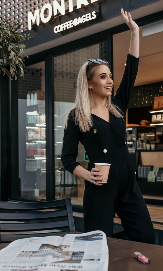 KRIS LONG SLEEVE JUMPSUIT