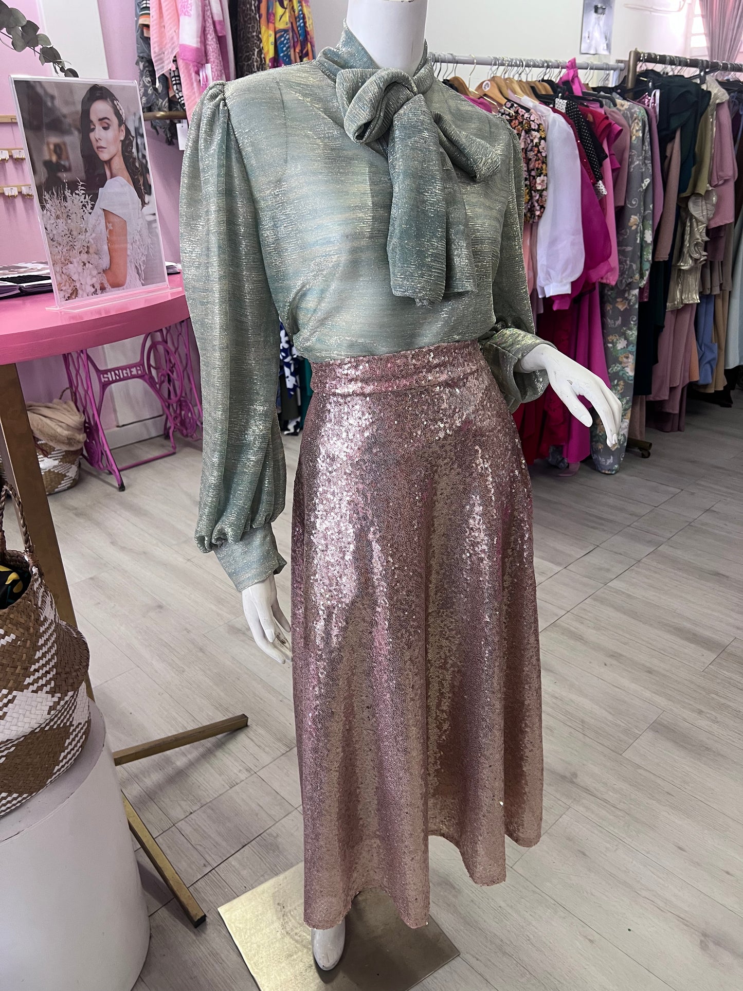 Rose Gold Sequence Skirt