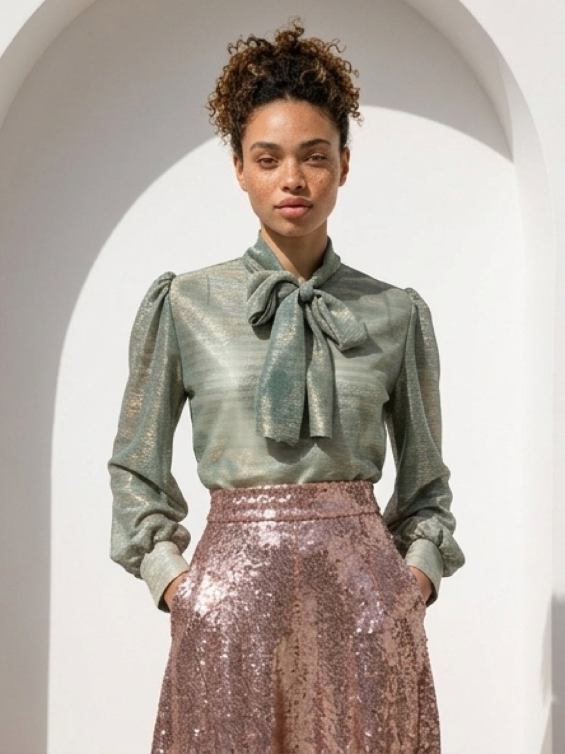 Sparkle Long Sleeved Blouse