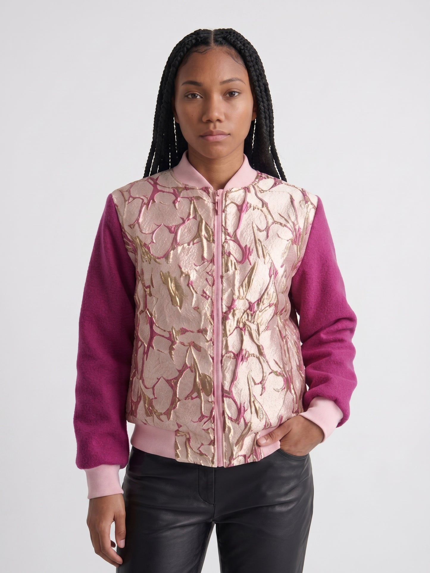 Blush Bloom Bomber