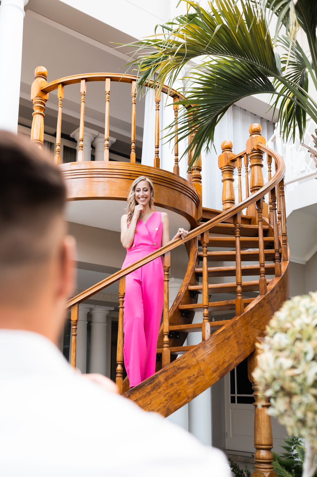 KRIS JUMPSUIT IN NEON PINK