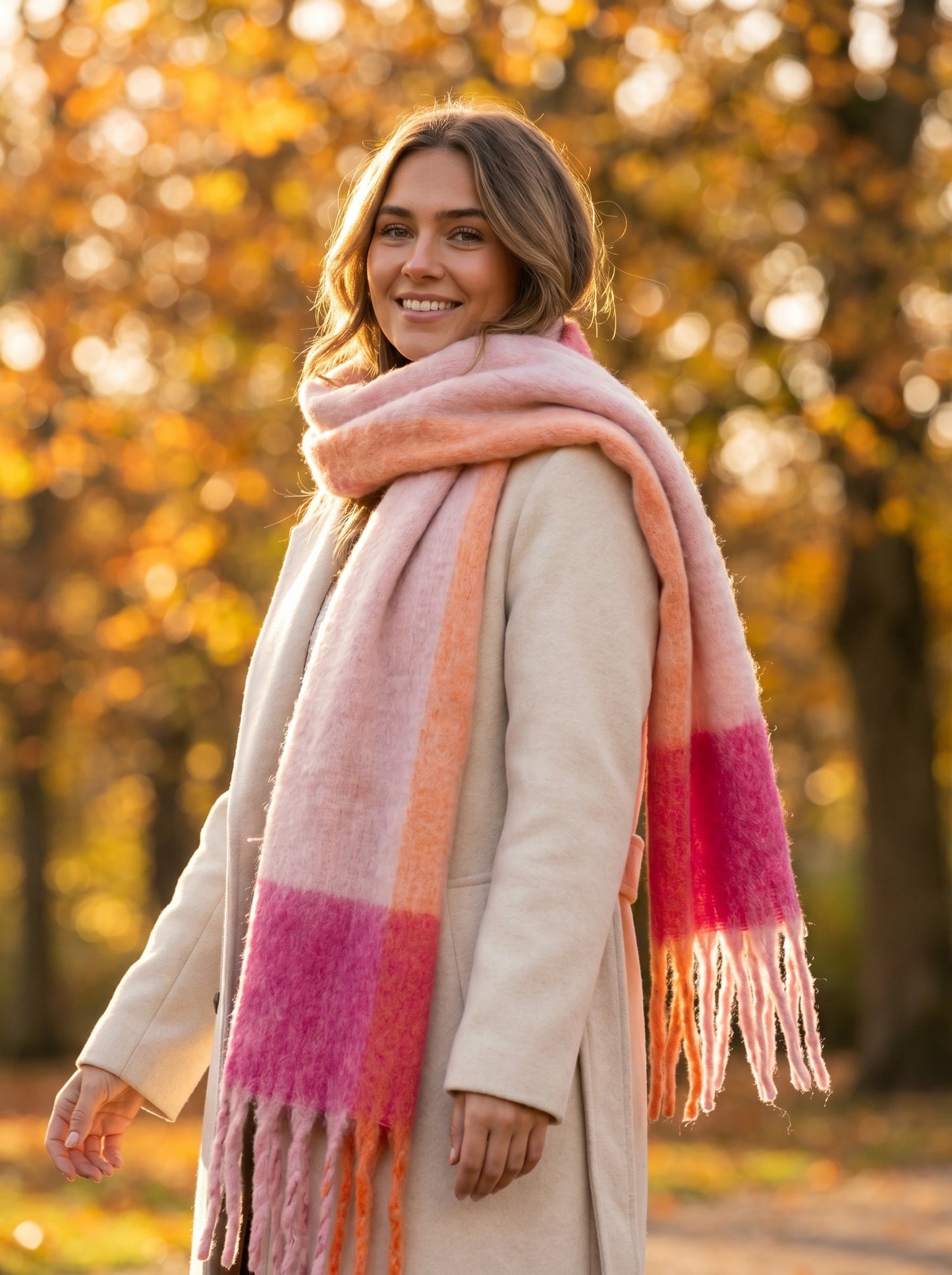Peachy Glow Scarf