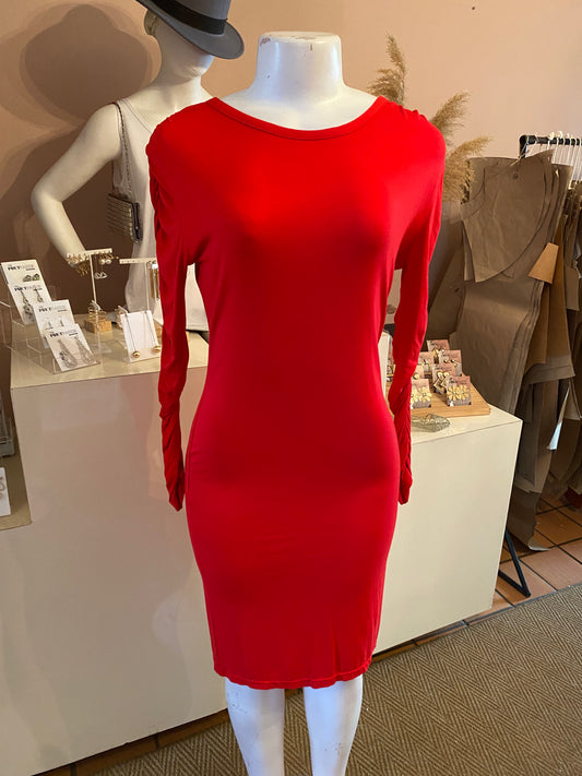 Red, Red wine dress